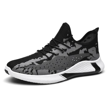 

New Fashion Shoes Men Large Size Comfortable Black Lightweight Men Shoes Breathable Summer Mesh Men Shoes Popular Hot Sale