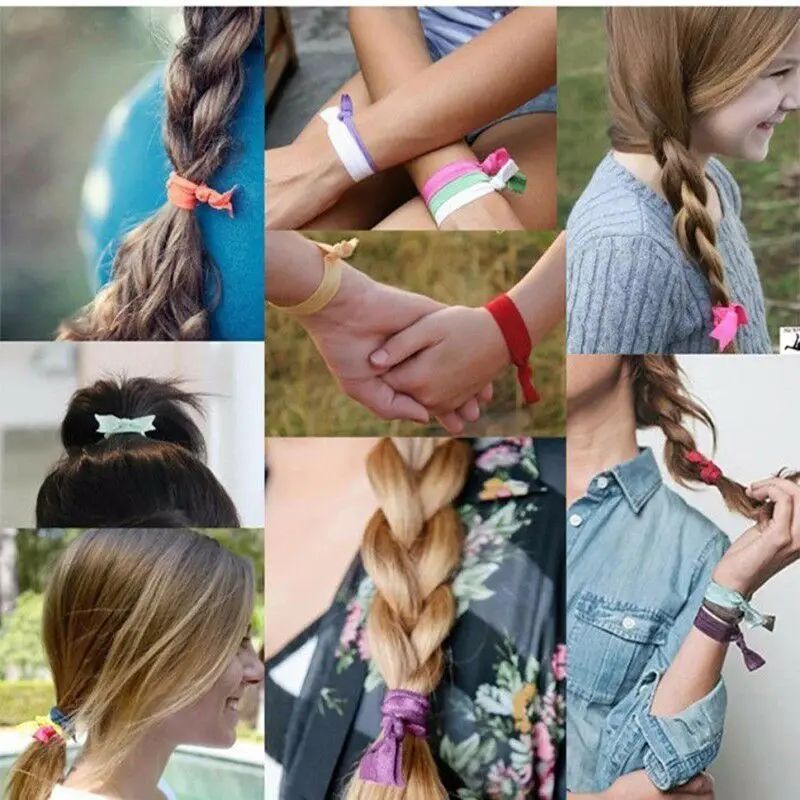 de cabelo atacado elástico banda meninas pulseira