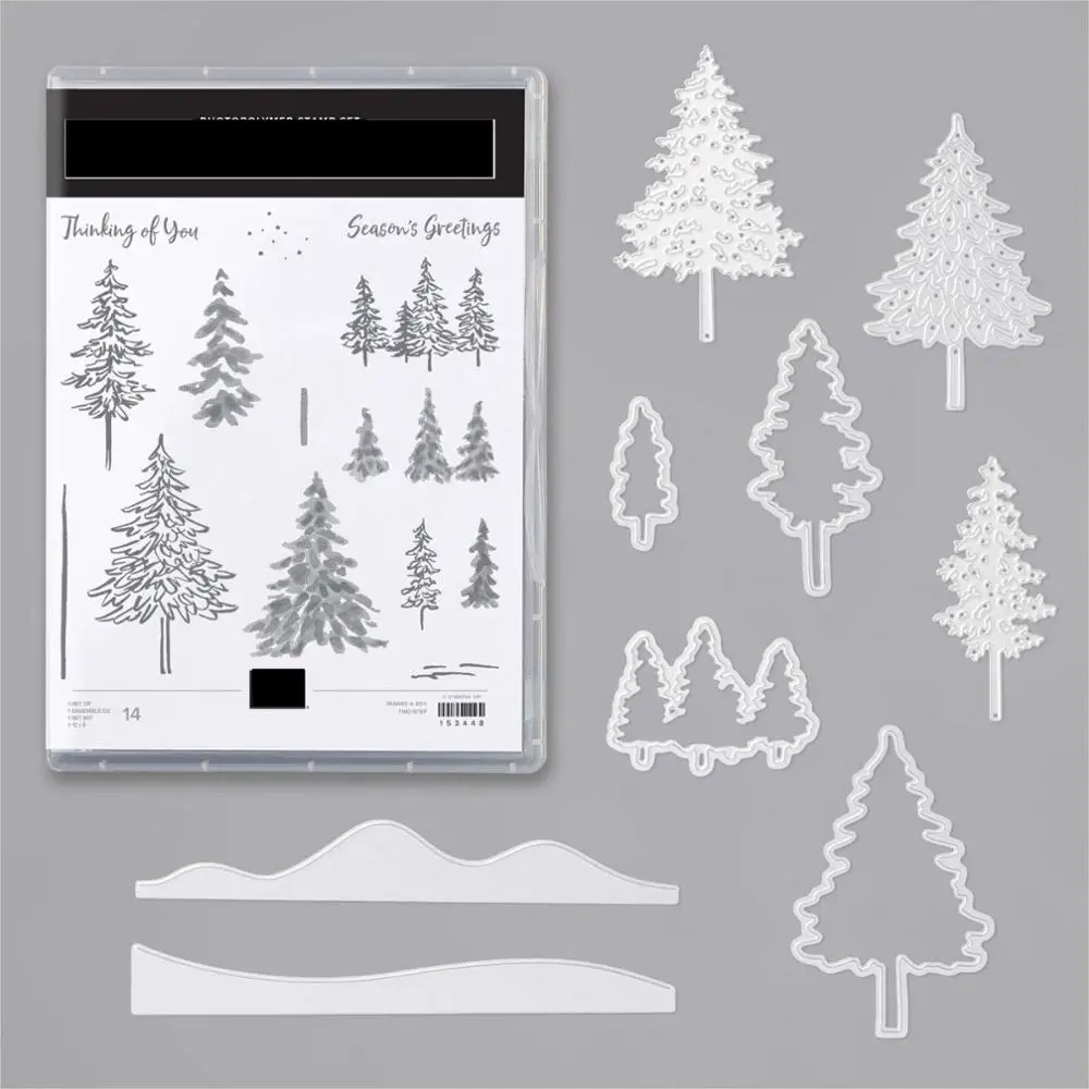 

IN THE PINES Metal Cutting Dies and Stamps Stencils Embossing Card Scrapbooking Album Decoration Craft Die Cutting Template