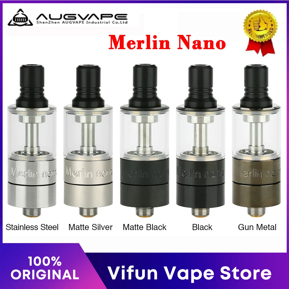 Новинка оригинальный испаритель Augvape Merlin Nano MTL RTA 2 мл/3 5 мл PCTG 18 мм герметичный