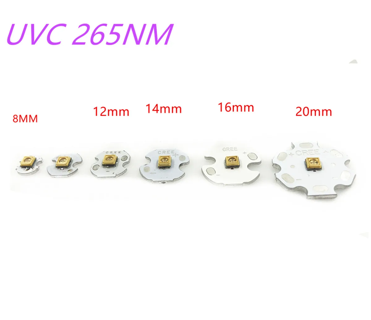 265nm UVC светодиодный ные кристаллы глубосветодиодный UV led 275nm Ультрафиолетовый