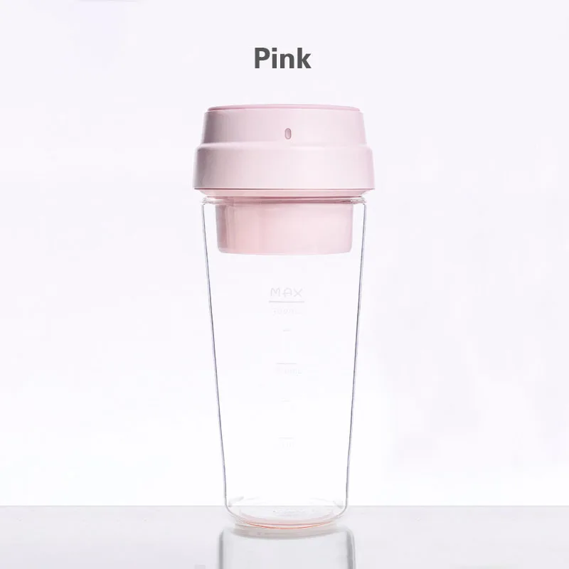 Xiaomi17PIN-Pink Xiaomi электрическая соковыжималка для фруктов, ручной смузи, блендер, перемешивание, перезаряжаемая мини-портативная чашка для сока, вода 3 - Цвет: Xiaomi17PIN-Pink