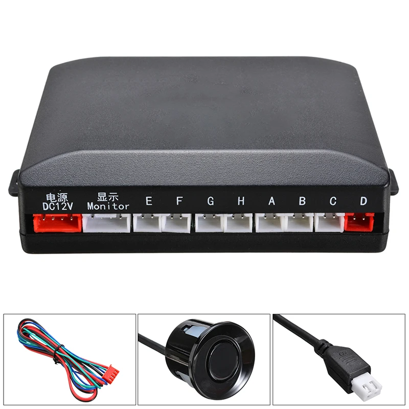 

Mayitr 12V LED Display Car Front & Rear Reversing 8 Sensors Buzzer System Alarm Reversing Radar Parking Sensor Kit