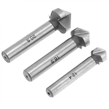 

6pcs Drill Bit HSS Countersink End mill Milling Cutting Tool Shanks Set