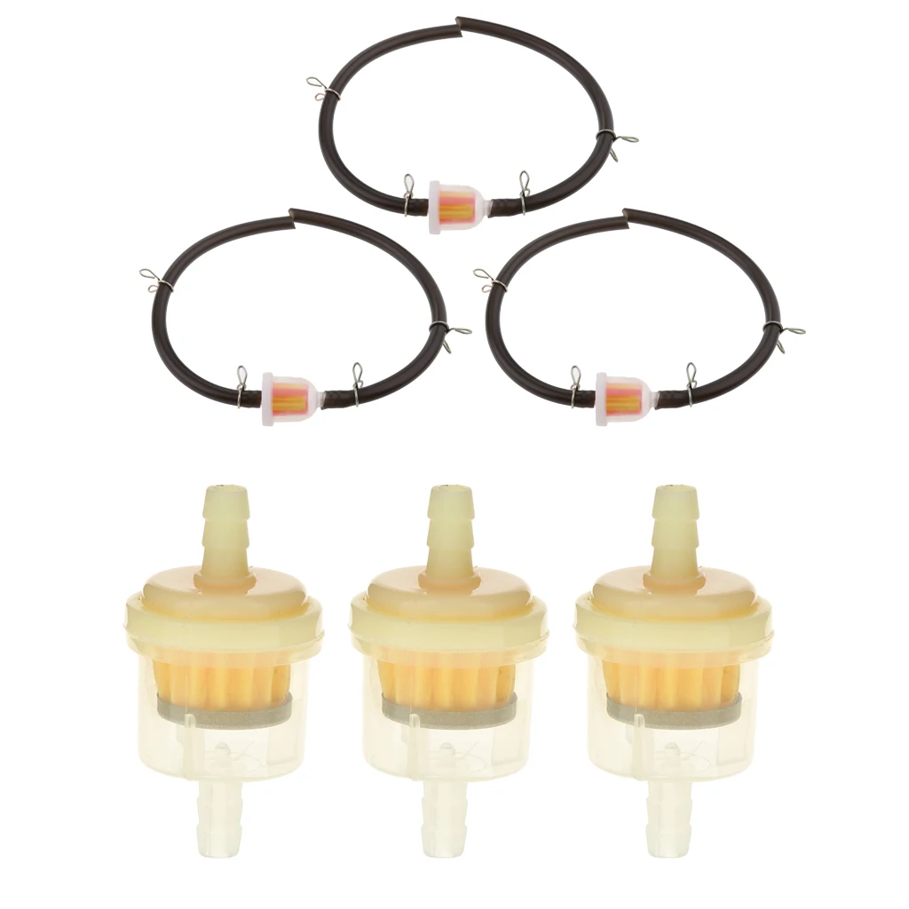 6PCs Mini Moto Gas Hose Line Fuel Filter Tube for 47cc 49cc Chinese Quad ATV 4-Wheeler Dirt Pocket Bike Mini Motorcycle