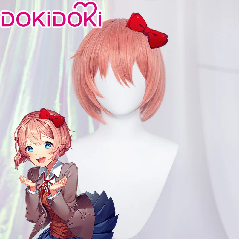 DokiDoki GAME Doki Literature Club Cosplay Wig Sayori Costume | Тематическая одежда и униформа