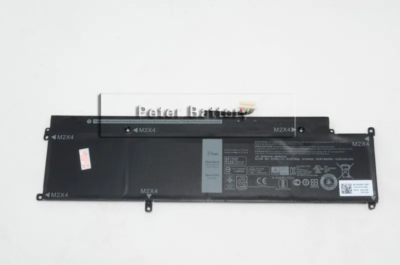 JIGU 7,6 V 34WH WY7CG XCNR3 аккумулятор для ноутбука DELL для широты 13 7370 13 E7370