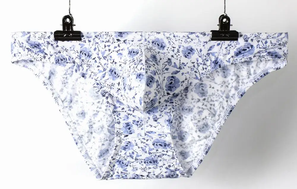 Men's Underwear Male Sexy printed Briefs Underpants for Men Brief Cotton Fiber Panties Mens Bikini Pant Men Sexy Slip Hombre Y09