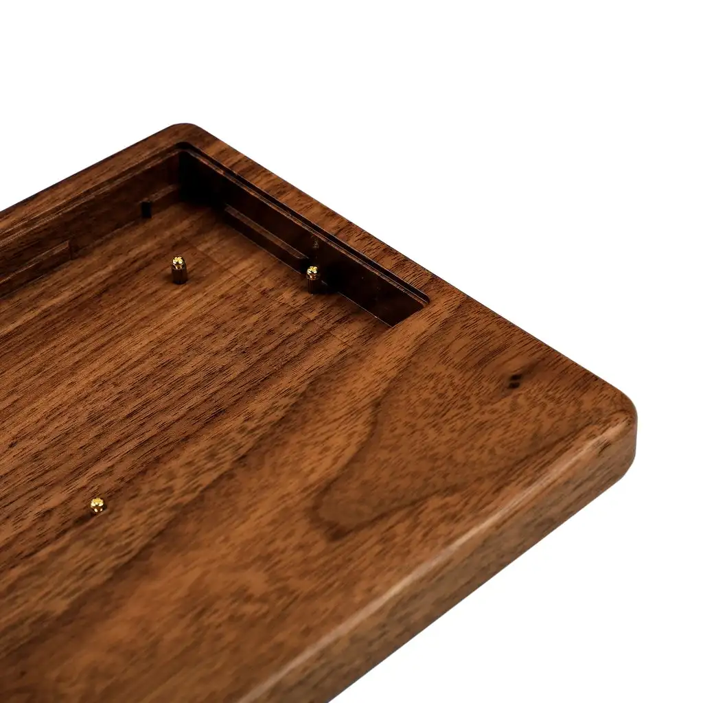 Minila-case de Madeira para Teclado Mecânico mx Madeira de Bambu de Noz Descanso de Pulso 60 Gh60 61 64 em Gk61 Gk64 Dz60 Bm60 - Imagem 4