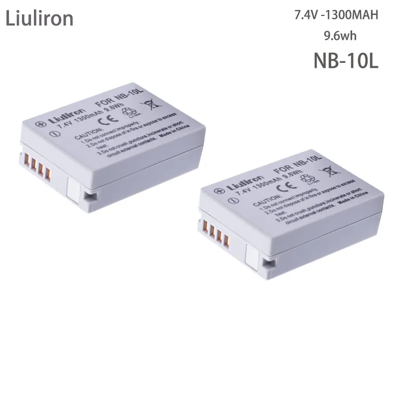 2x высокое качество NB-10L NB10L NB 10L Батарея+ двойной Зарядное устройство набор для Canon G15 G1X G16 SX50 SX40 G3X SX40HS SX50HS SX60HS камера