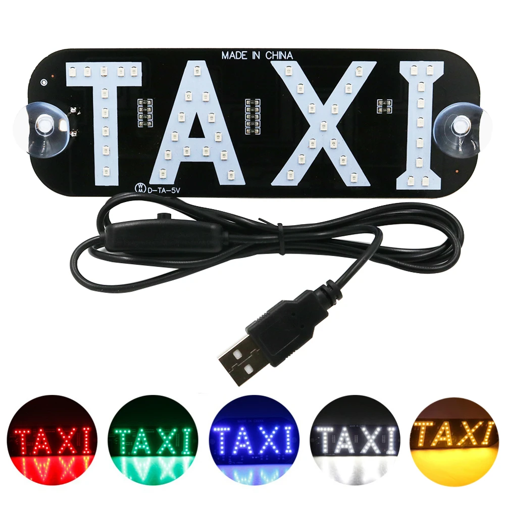YSY 1pcs Taxi Led Car Windscreen Cab indicator Lamp Sign Blue LED
