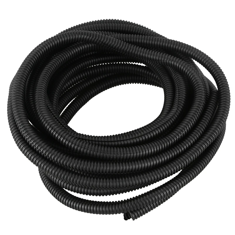 

Promotion! 25 Ft Split Wire Loom Conduit Polyethylene Tubing Black Color Sleeve Tube