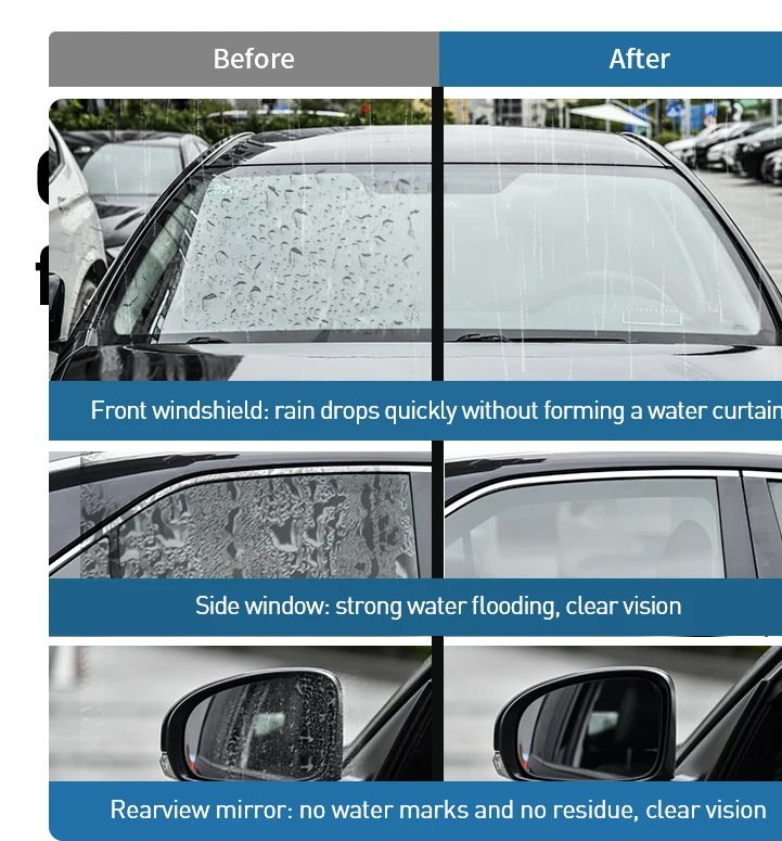 Baseus auto odolný proti dešti činitel okno sklo auto úklid auto příslušenství činitel vodotěsný anti-rain auto windshield 100ml anit-fog