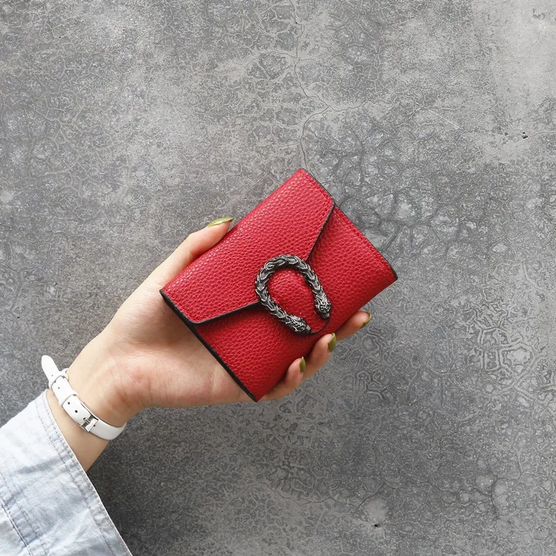 Женский кошелек с цветочным принтом маленький на молнии женский короткий