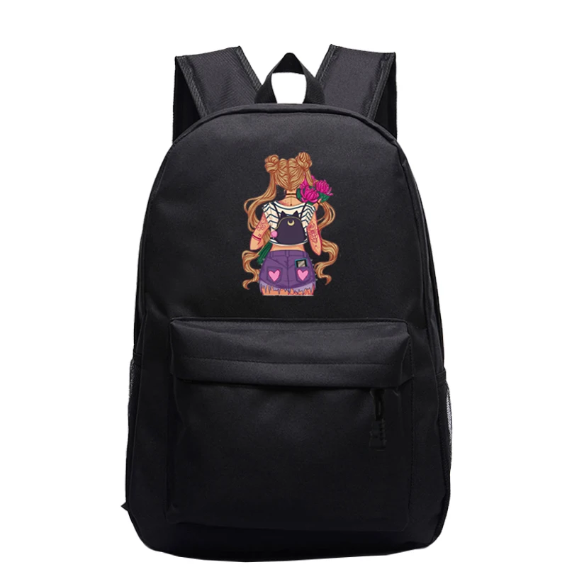 Sailor Moon, аниме, Детский Рюкзак, Сумка с рисунком для девочек и мальчиков, модный рюкзак для путешествий, рюкзак, Sailor Moon, детская школьная сумка