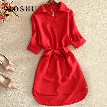 

Fashion Summer Shirt Blouse Women Solid Chiffon Tops For Women Long Style Ladies Tunic Blusas Chemisier Vestidos Femme 2020