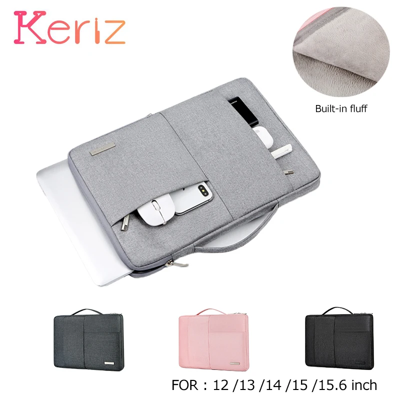 Bolsa protectora para ordenador portátil de 12, 13, 14 y 15,6 pulgadas, impermeable, funda para Macbook Air Pro, bolso de hombro, maletín para hombre y mujer