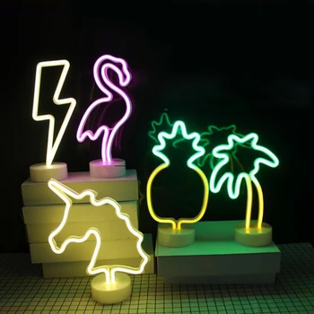 

1pcs 3D LED Illusion Neon Night Lights Creative Table Lamp For Valentine's Day children's Gift Wedding Party Home Decor Light