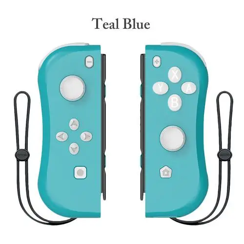 Синий Геймпад светодиодный беспроводной Bluetooth джойстик для NS Switch консоли Joy-Con джойстик игровые контроллеры игровой коврик аксессуары для игр - Цвет: Синий