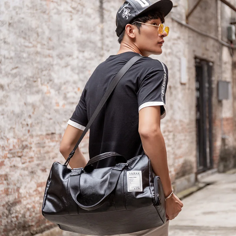

New Short-distance Travel Bag, Fitness Bag, Chaozhou Women Yoga Training Bag, Male PU Waterproof Handbag