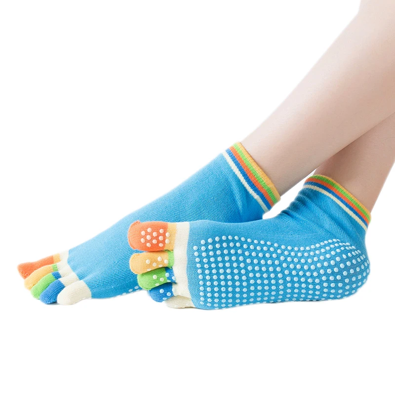 Yoga Toe Socks With Grips Pilates Women Toeless Socks For For Pilates Barre Fitness Non-slip Breathable Yoga,yoga socks