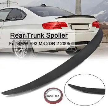 

ABS Car Rear Trunk Spoiler Lip Wing Wings Guard Matte Black 9-T-0256 For BMW E92 M3 2DR 2 2005 -