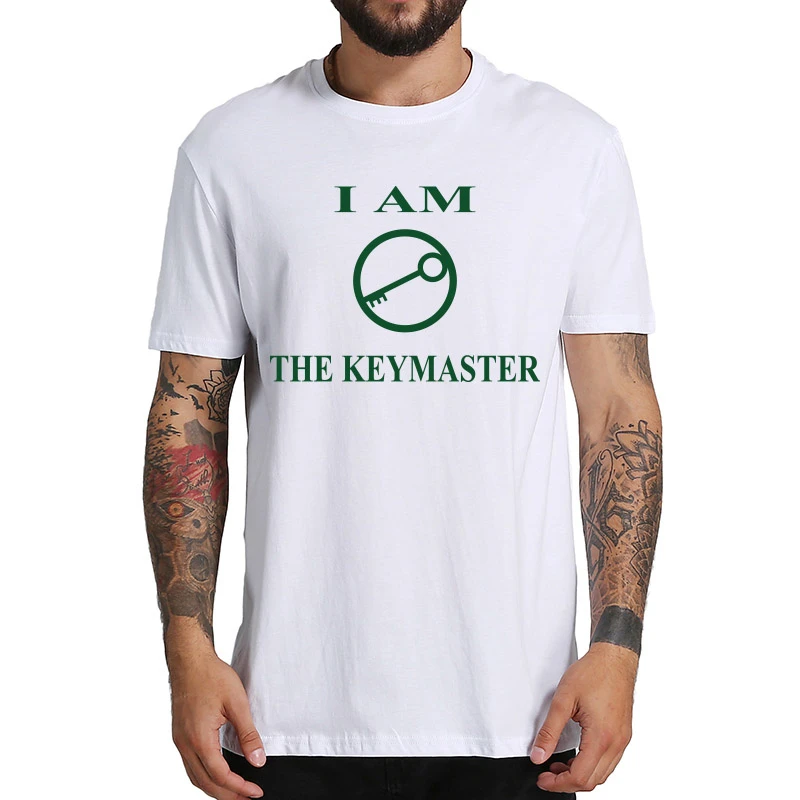 Ghostbusters T Shirt Rick Moranis I Am The Keymaster Tshirt Louis Tully Quotes Eu Size 100 Cotton Vintage Cool Tee Tops T Shirts Aliexpress