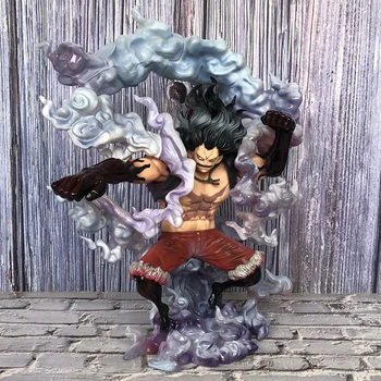 

One Piece POP Fourth Gear SnakeMan Luffy MAX Gear Great Ape King Gun Statue Action Figure Collection Model toys Y1241