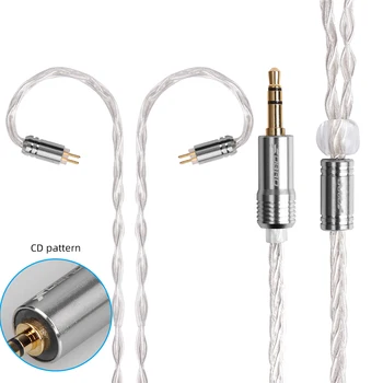 

FDBRO 2.5/3.5/4.4mm Balanced Cable IE80 MMCX 2Pin A2DC IM 8 core Mini Silver Plated CD Cable For SE315 SE425 SE535 SE846 UE900