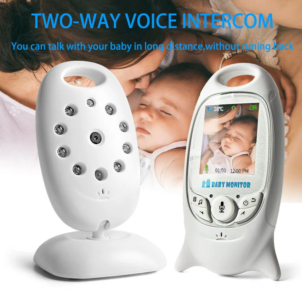2.4GHz Wireless Video Baby Monitor Color Security Camera Talk NightVision IR LED Temperature Monitoring Baby Monitor Audio Video