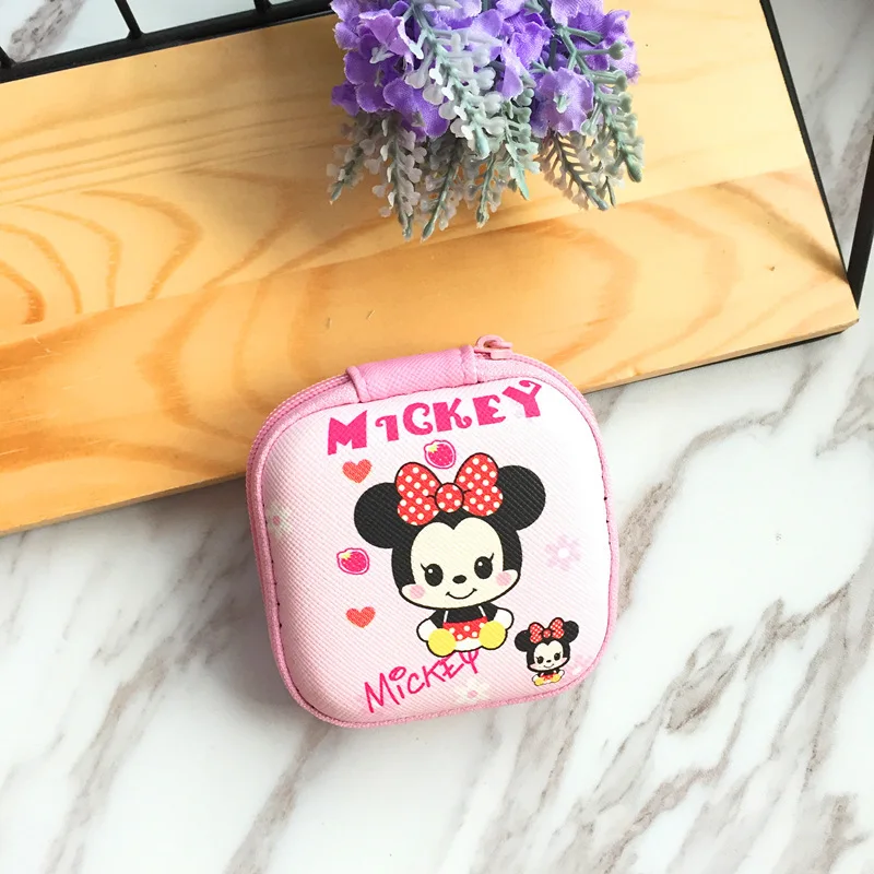 Disney мультфильм милый креативный Кошелек для монет маленький свежий маленький мешок для монет простой индивидуальный ключ гарнитура коробка для хранения портмоне