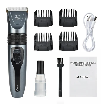 

Electrical Pet Clipper Professional Grooming Kit Rechargeable Pet Cat Dog Hair Trimmer Shaver Set Animals Hair Cutting Machine