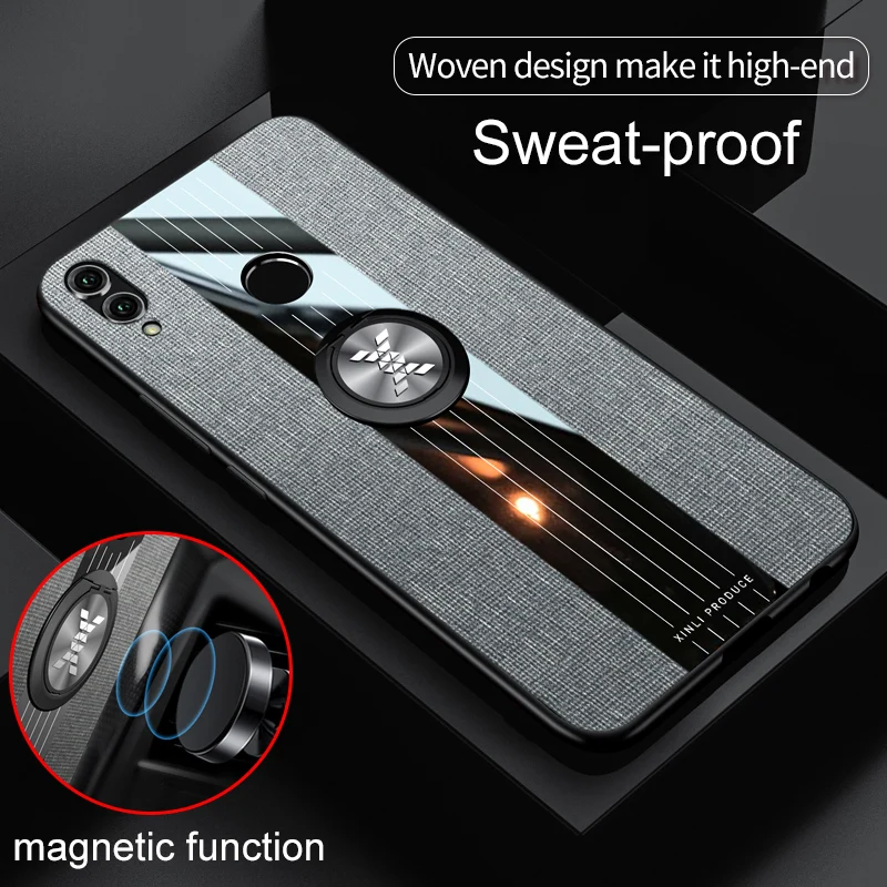Кольцевой магнитный держатель кожаный чехол для телефона для Huawei Honor 6X 7X 8X 9X Примечание 10 V10 V20 20 Nova 2S 3 3i 4 5 5i Play Lite Pro MAX