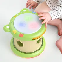 Tumama светодиодный музыкальный кубический детский ручной барабан для сортировки детские развивающие игрушки помогает распознавать музыку в таком возрасте подарки