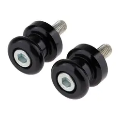 2Pcs Universal M8 Aluminum Alloy Motorcycle Swingarm Spool Paddock Stand Bobbins Motorcycle Covers And Ornamental Mouldings