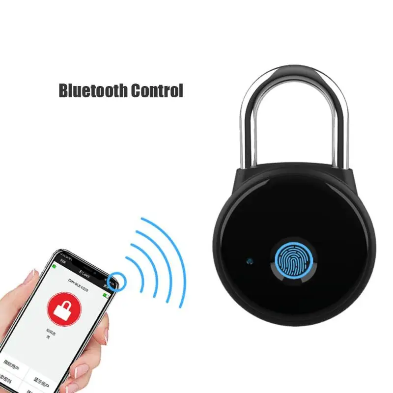 Электронный Bluetooth замок с блокировкой по отпечатку пальца и USB зарядкой|Замки| |