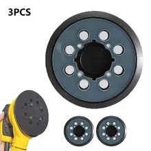 Bloc de ponçage à 8 trous, 5 pouces, 125mm, 3 pièces, support pour ponceuse DWE6423