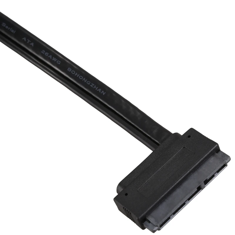 22pin SATA to eSATA USB data cable adapter cord 0.5m for hard drives Black