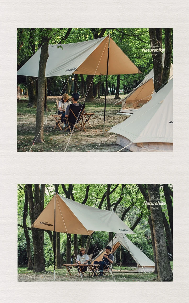 Naturehike-Outdoor Ultra Light Camping Cotton Cloth Canopy