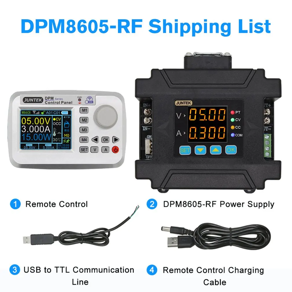 DPM8605-RF программируемый цифровой контроль связи регулируемый источник постоянного тока с пультом дистанционного управления