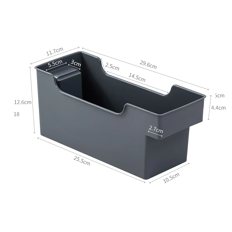 Dark Gray S BNBS кухонный Органайзер хранилище коробка контейнер для хранения пластиковый органайзер коробки для хранения и организации кухонных принадлежностей - Цвет: Dark Gray S