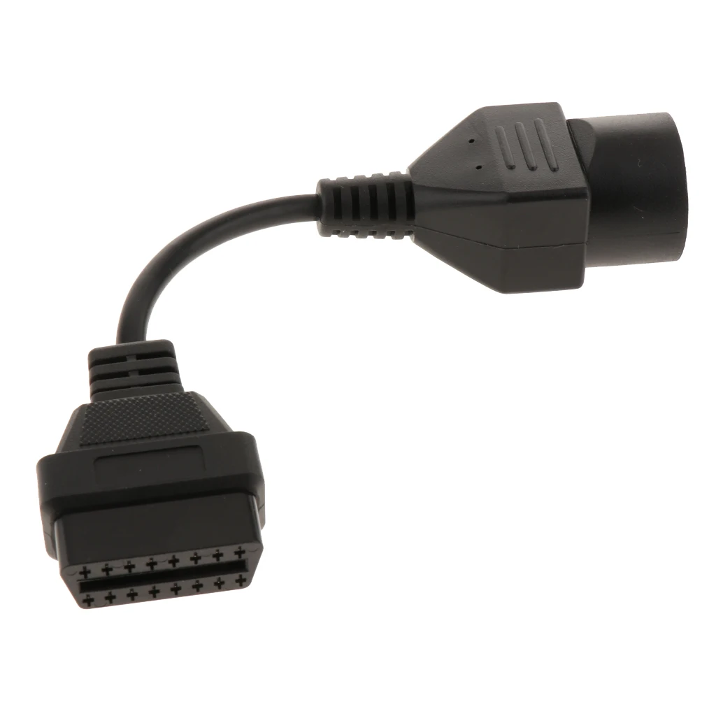 Round 17-pin Male To 16-pin OBD2 Diagnostic Adapter For Mazda