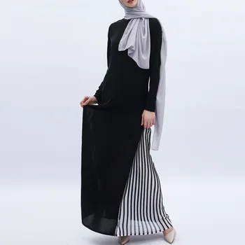 

Winter Muslim Black Dress Women Long Sleeve Islamic Dubai Abayas Kimono Indonesia Oversized Casual Robe Kaftan Maxi Dresses 2XL