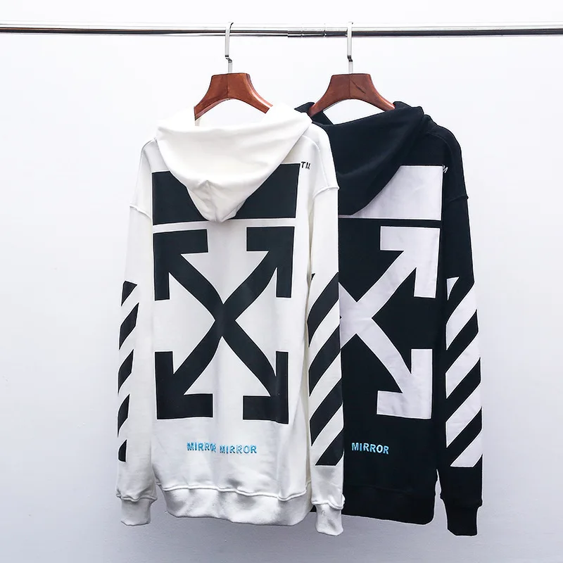 19SS OFF-WHITE OW религиозная девственница толстовка с капюшоном, толстовка уличная хип хоп мужская одежда оптом
