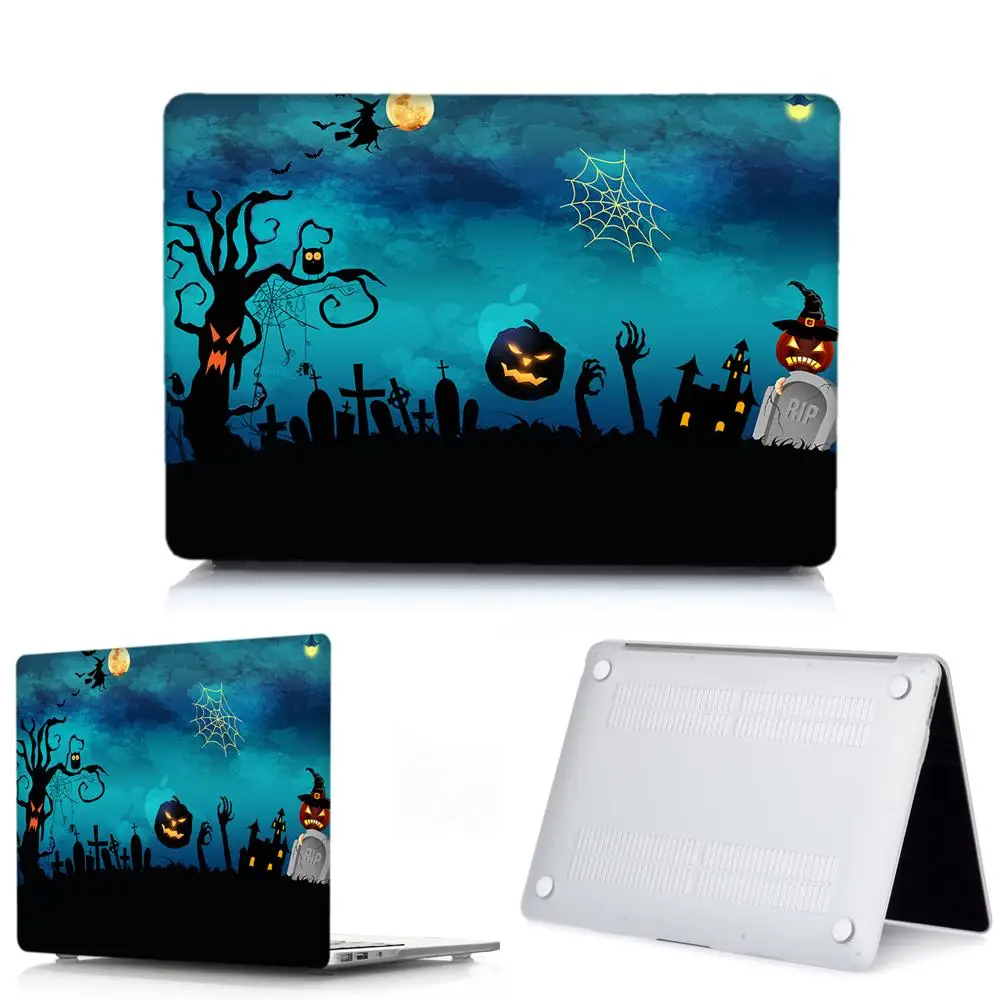 Halloween-6 3D чехол для ноутбука на Хэллоуин для MacBook Air 13 Pro retina 11 12 13 13,3 15, для Macbook New Pro 13 15 Touch Bar чехол для клавиатуры - Цвет: Halloween-6