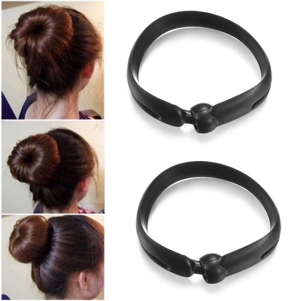 2 шт. модные Волшебные волосы Quick Maker Updo бублик для волос пучок чайник пончик для укладки ленты аксессуары для волос Инструменты для самостоятельной укладки волос