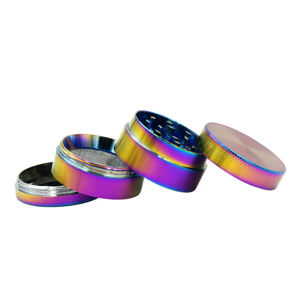 Tobacco Grinder Cigarette Creative Tobacco Cutting New 4-layer Aluminum Herbal Herb Tobacco Grinder Smoke Grinders K905