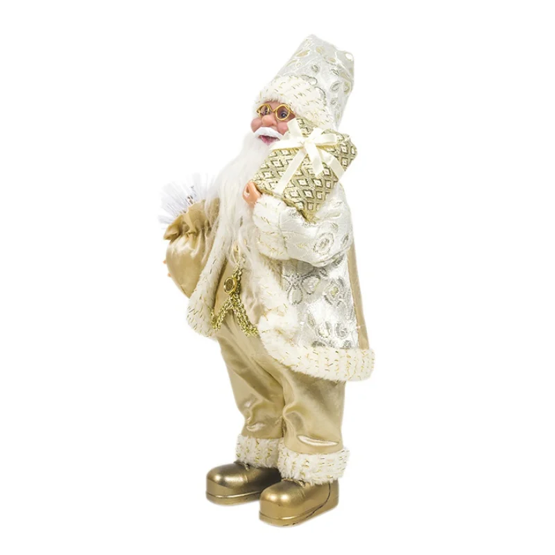 Стоящая кукла Санта-Клаус, украшение стола, Рождественское украшение, праздничная фигурка, коллекция подарков