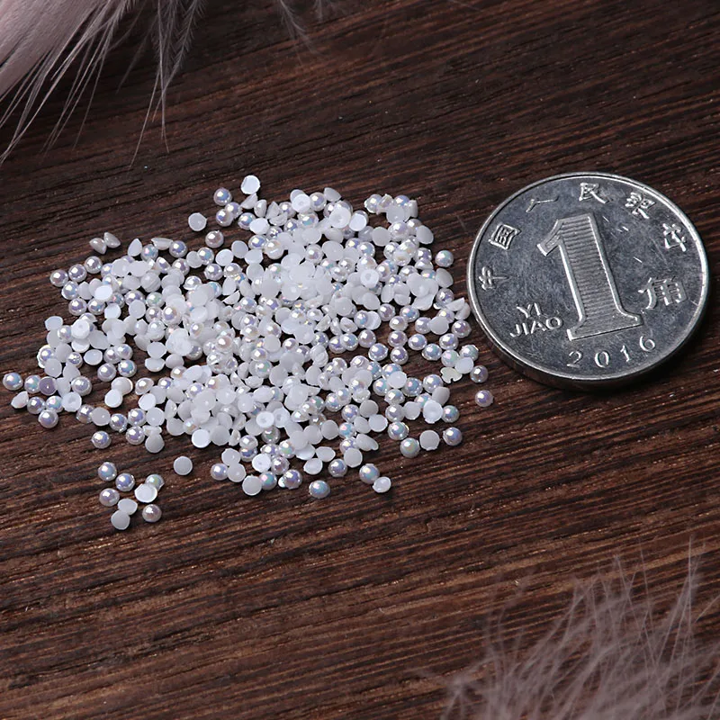 ABS Resin Imitation Pearl Beads Nail Art 1.5mm To 10mm