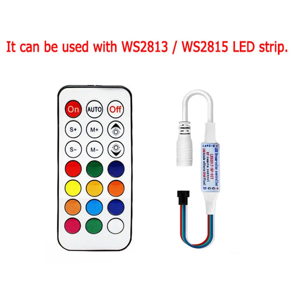 WS2815 WS2813 светодиодная лента освещения s контроллер RF 21Key 4Pin Дистанционное